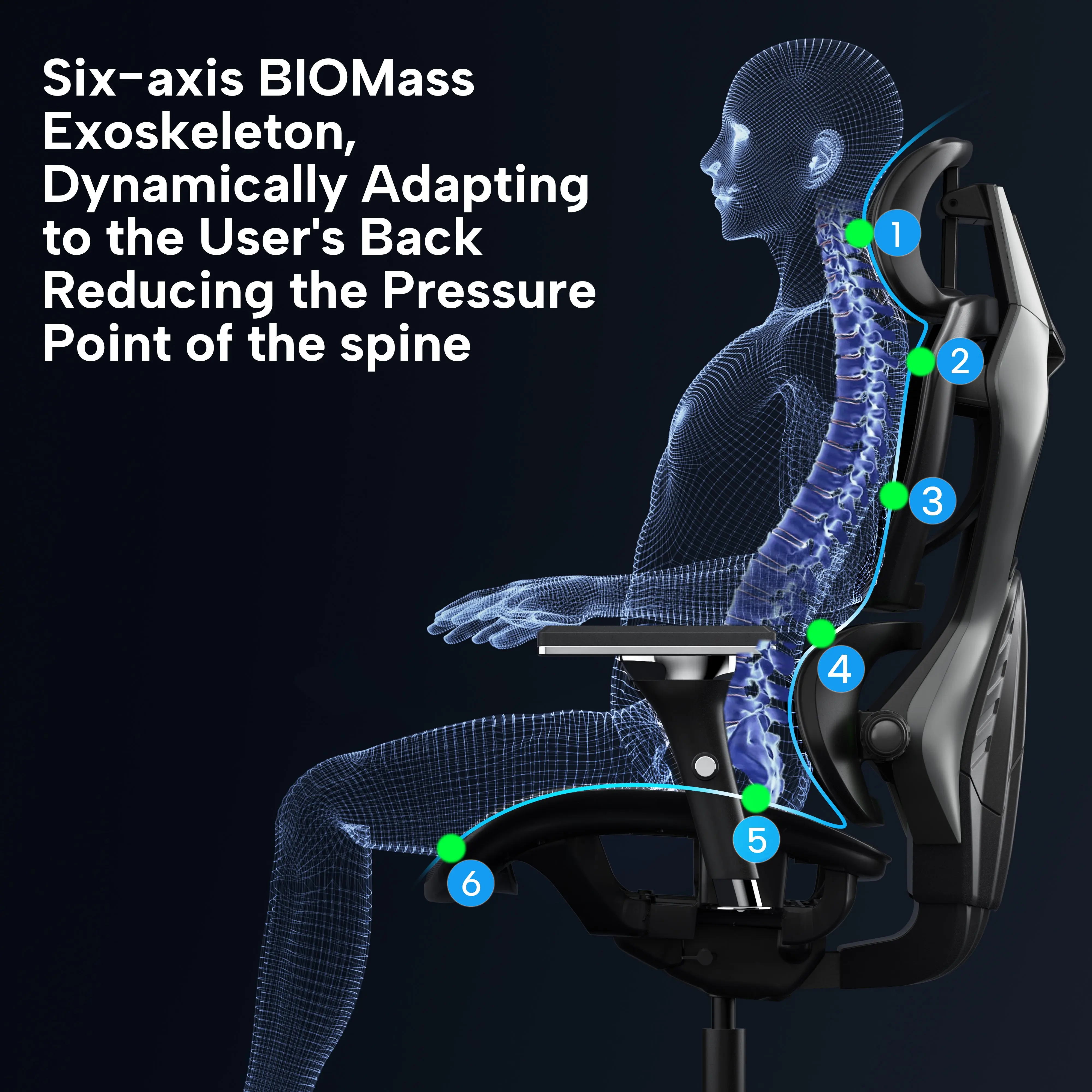 Typhon Hybrid Ergonomic Gaming Chair - Image 46