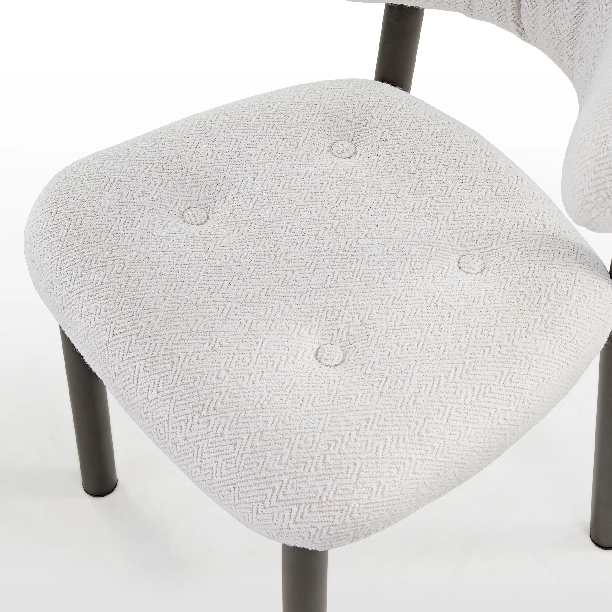 Nibbles, Upholstered Dining Side Chairs Set of 2, White - Image 10