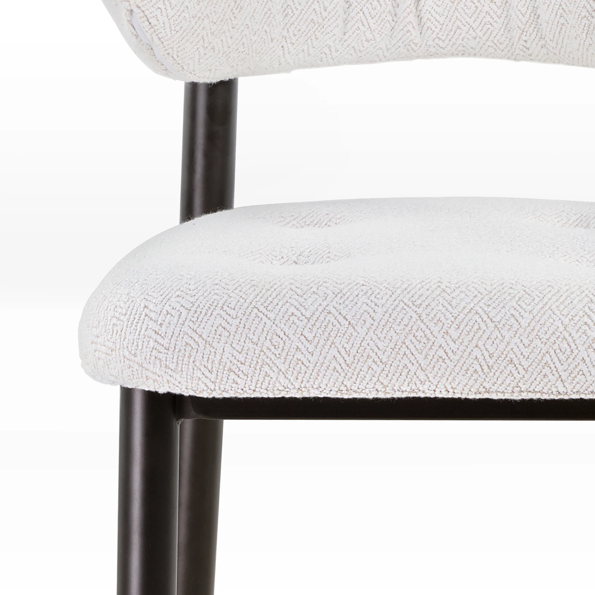 Nibbles, Upholstered Dining Side Chairs Set of 2, White - Image 13