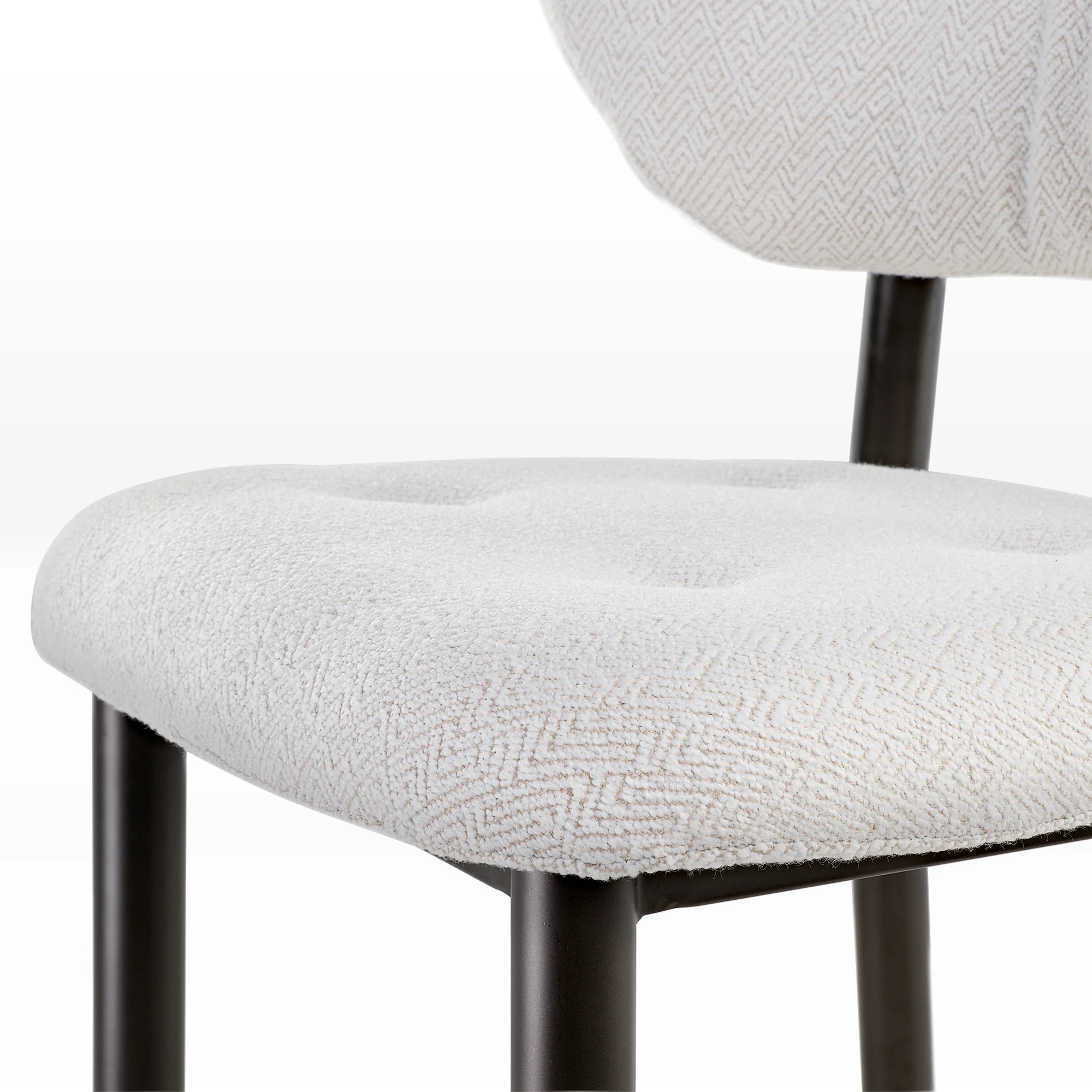 Nibbles, Upholstered Dining Side Chairs Set of 2, White - Image 14