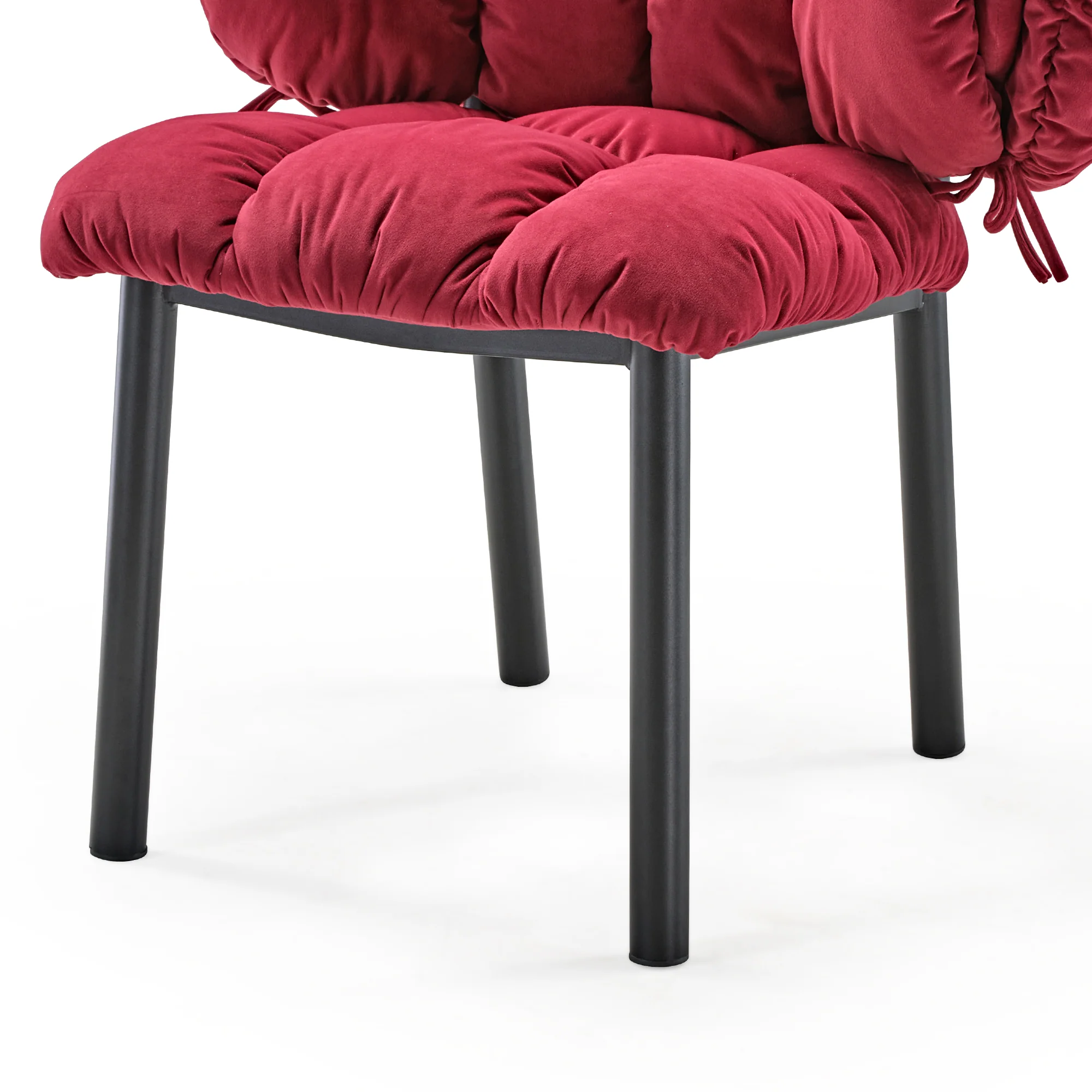 Rlesana, Velvet Dining Side Chair 1 PC, Red/Green - Image 10