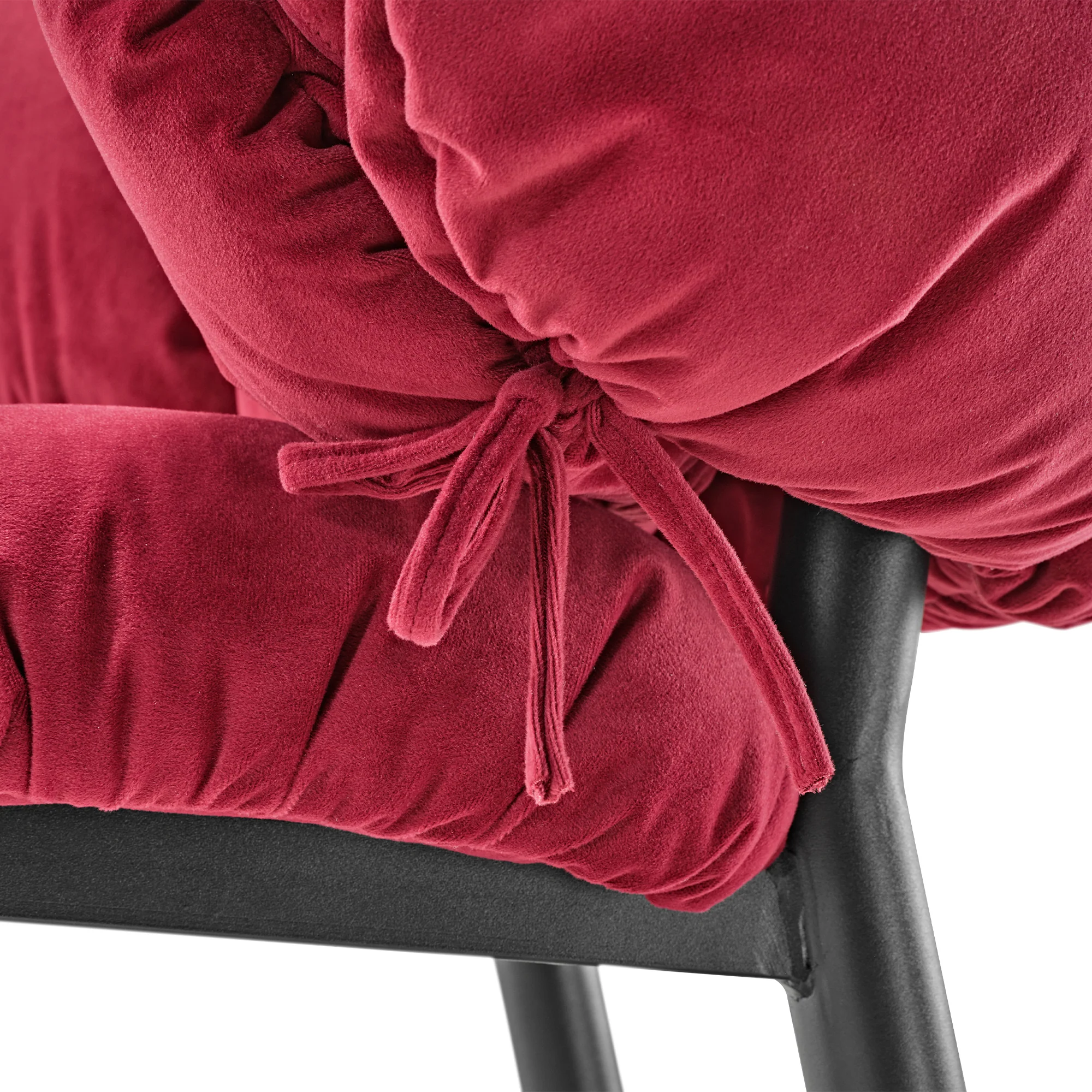 Rlesana, Velvet Dining Side Chair 1 PC, Red/Green - Image 8